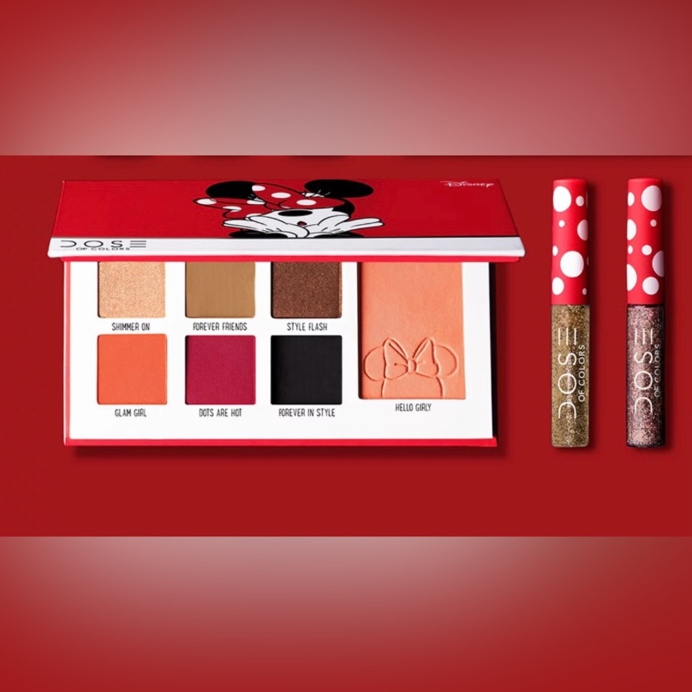 Minnie Mouse x Dose of Colors Palette & Glitter Liners